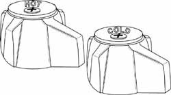 Faucet Handles; Type: Faucet Handles ; Style: CP Handles (L,K) ; For Manufacturer: ST ; For Manufacturer's Number: 00A8253 ; PSC Code: 4510